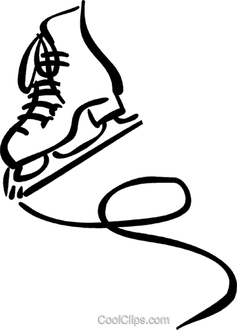 345x480 Ice Skates Royalty Free Vector Clip Art Illustration