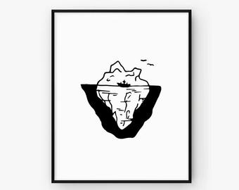 340x270 Iceberg Printable Etsy