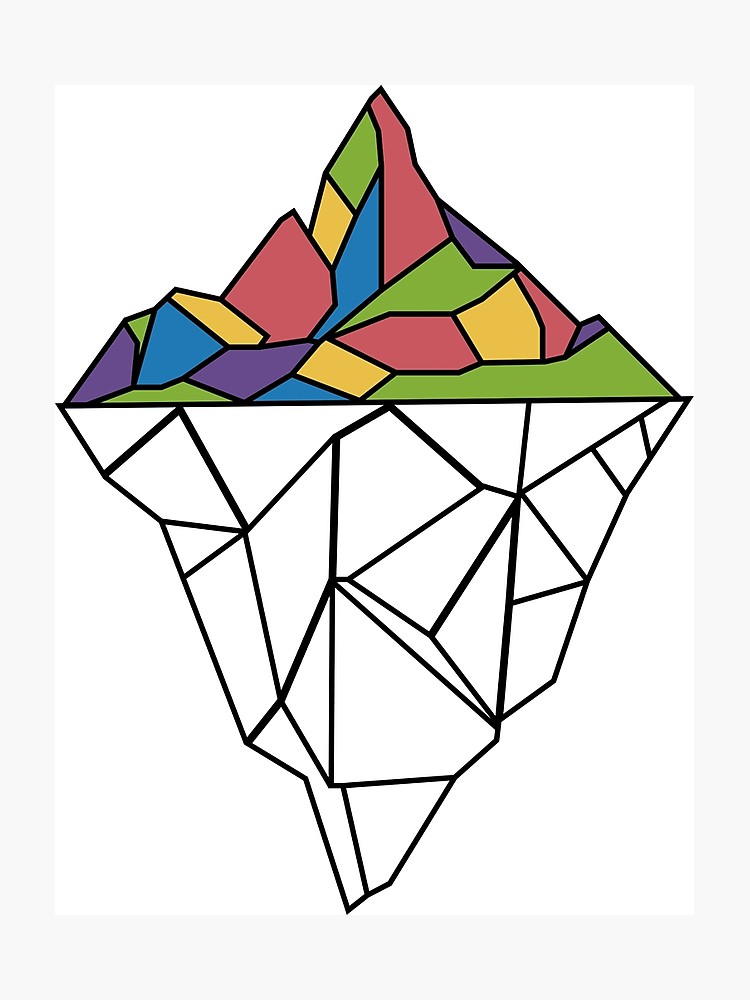 750x1000 Trippy Iceberg Photographic Print