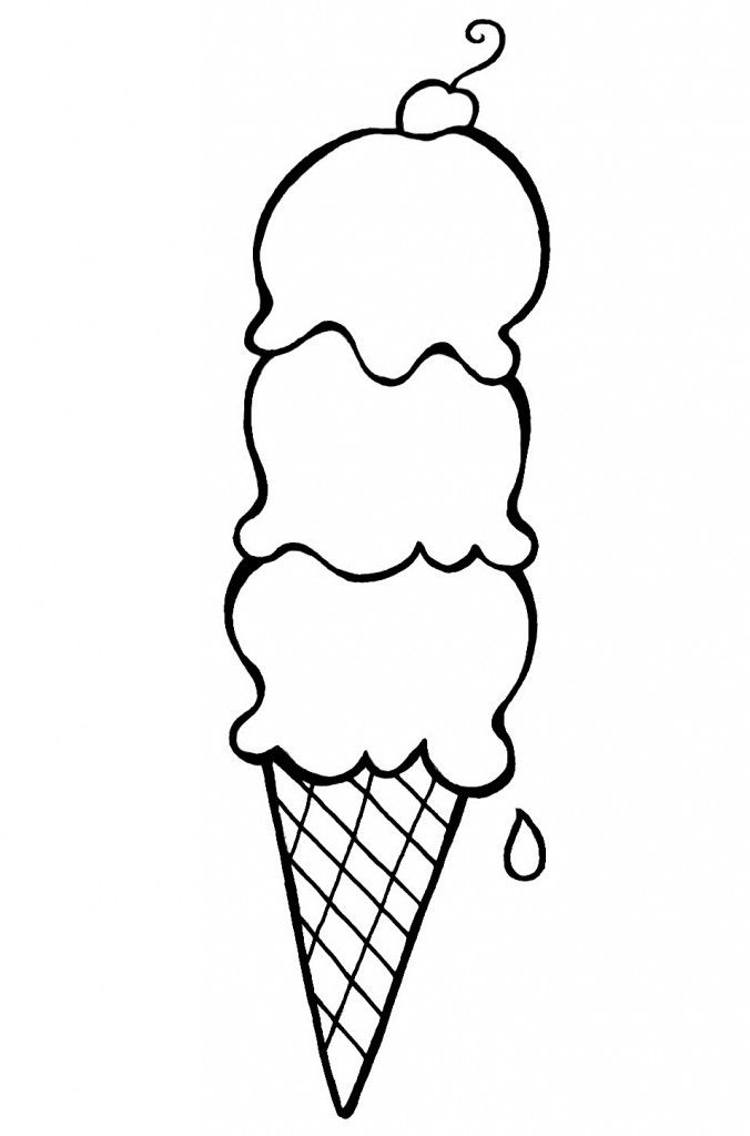 676x1024 Ice Cream Coloring Pages School