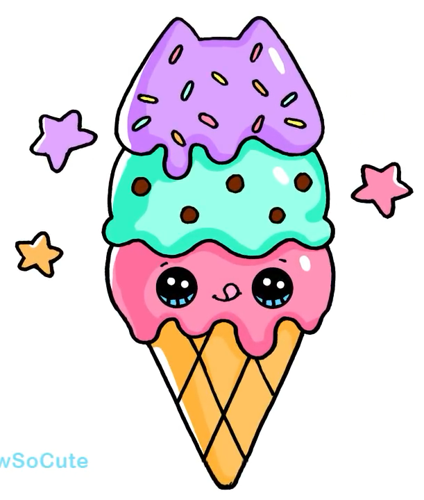 611x720 ice cream cone pusheen pusheen kawaii drawings, cute kawaii