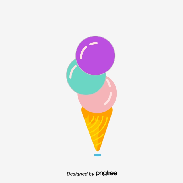 640x640 Vector Hand Painted Ice Cream, Ice Cream, Vector Diagram, Hand