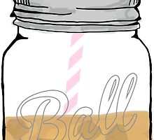 220x200 Iced Coffee Drawing Stickers Redbubble