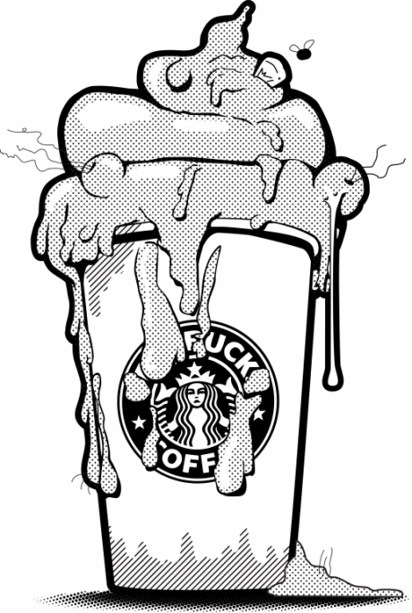 460x683 Iced Coffee Starbucks Drawing