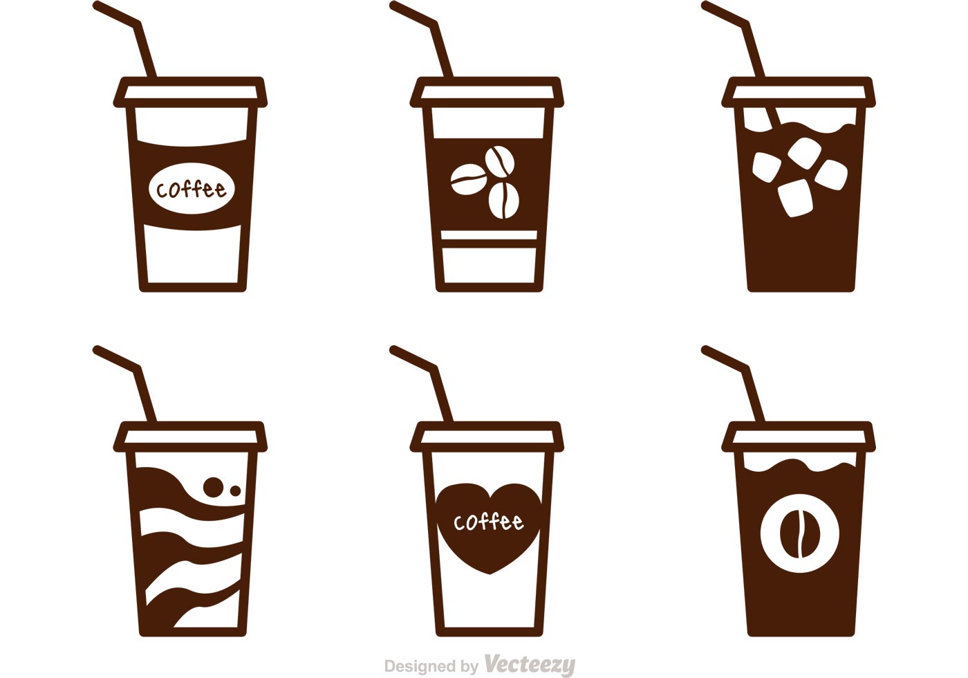 1400x980 Iced Coffee Vectors