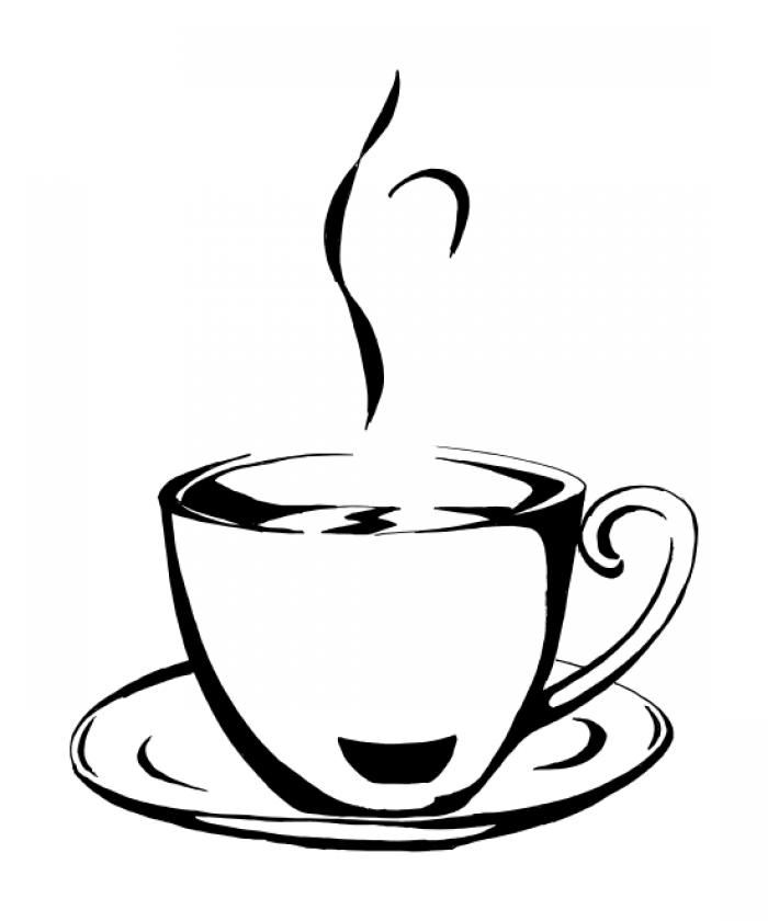 700x840 Coffee Drawing Coffee Line For Free Download