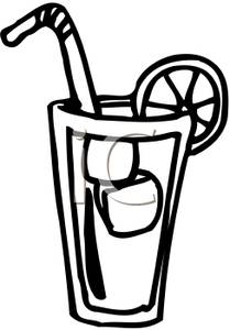 209x300 Iced Tea Clipart Black And White