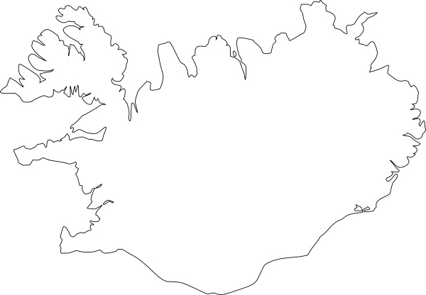 600x416 Map Of Iceland Clip Art Free Vector In Open Office Drawing