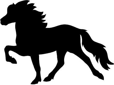 400x299 Geschenkartikel Horses Icelandic Horse, Horse Silhouette