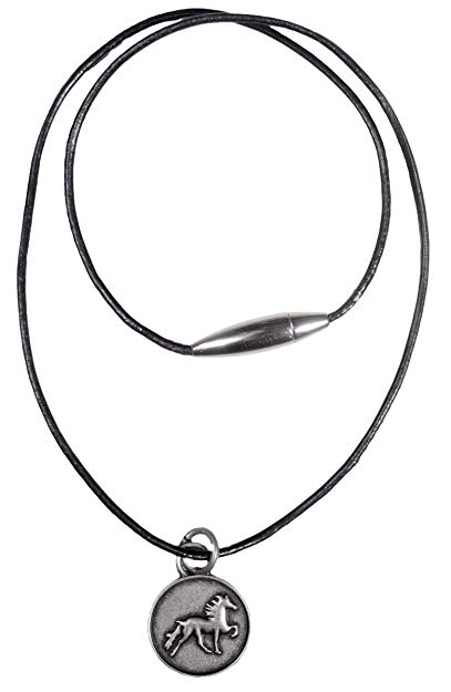 407x625 Leather Necklace With Rustic Icelandic Horse Jewellery