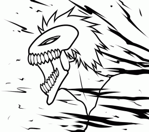 302x266 How To Draw Hollow Ichigo