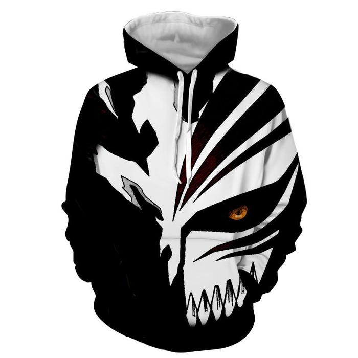 700x700 Bleach Ichigo Hollow Mask Draw Color Print Dope Hoodie Konoha Stuff