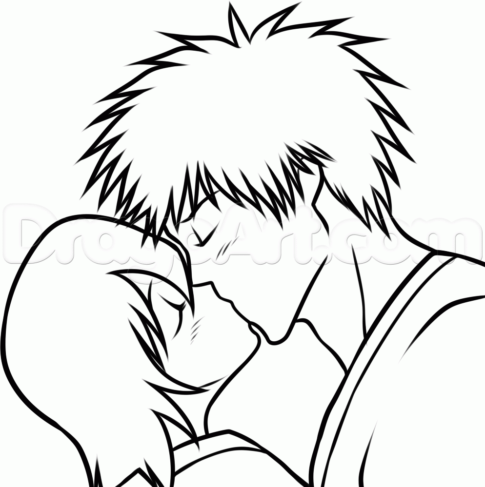 994x999 Step How To Draw Ichigo And Rukia