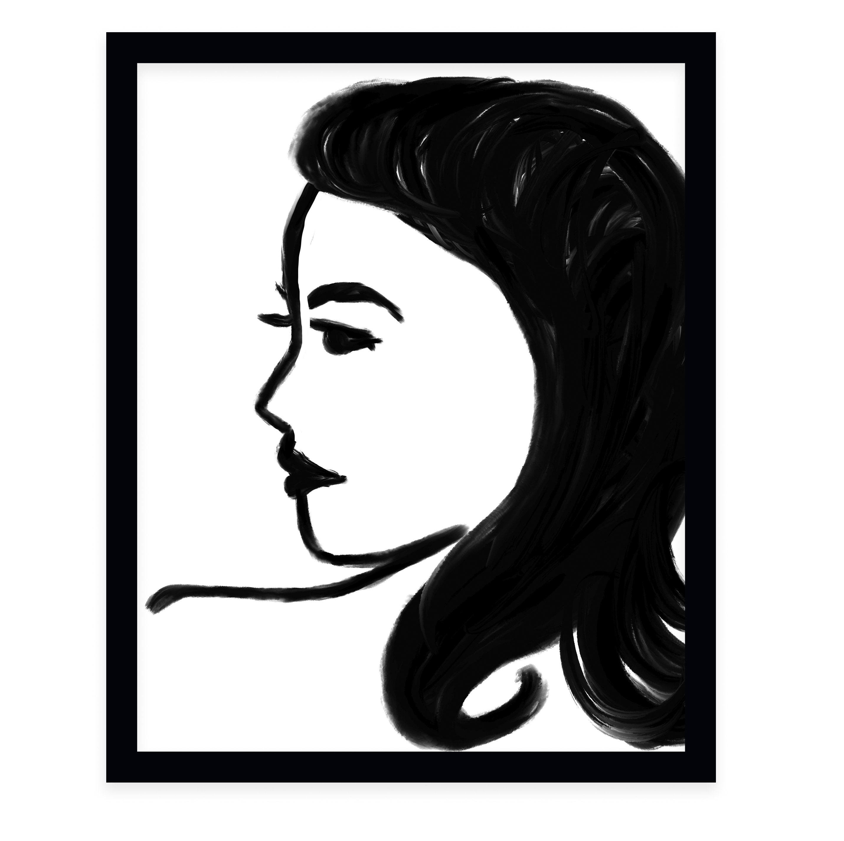 2860x2848 diva' framed drawing print joss main