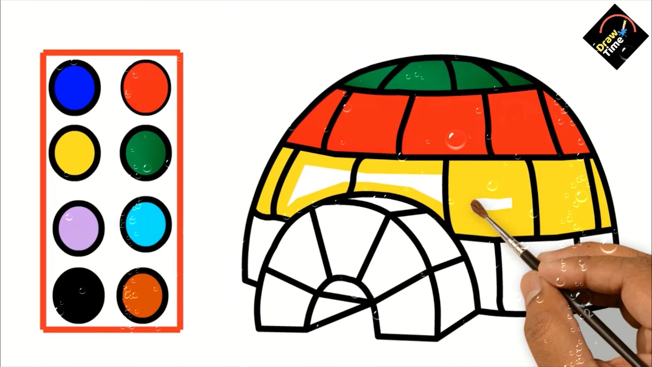 1280x720 How To Draw An Igloo Step