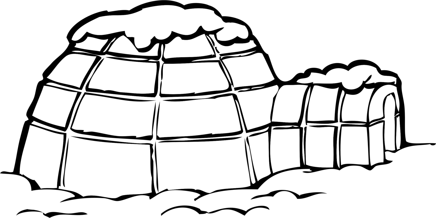 1500x750 Collection Of Free Igloo Drawing Clipart Download On Ui Ex