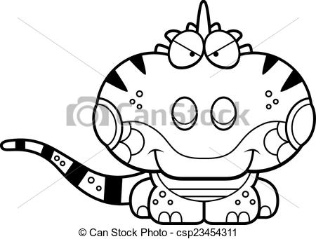 450x341 cartoon sly iguana a cartoon illustration of a iguana with a sly