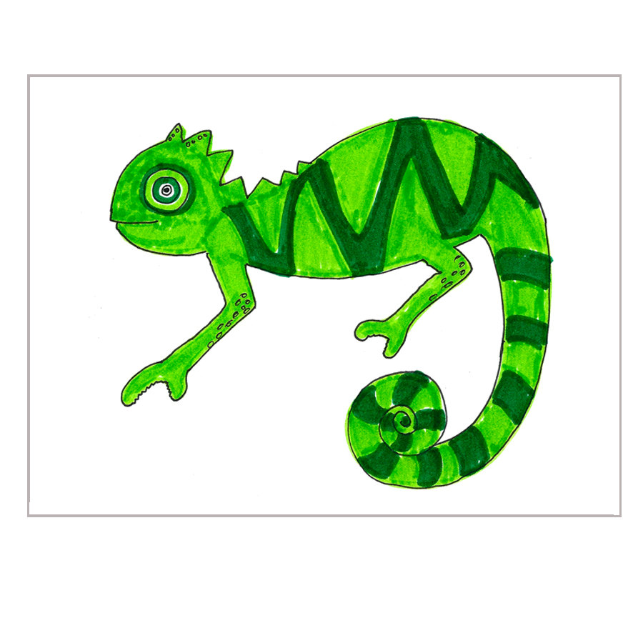 900x900 Chameleon Drawing Free Comic Outline Design Tumblr Baby Carmi