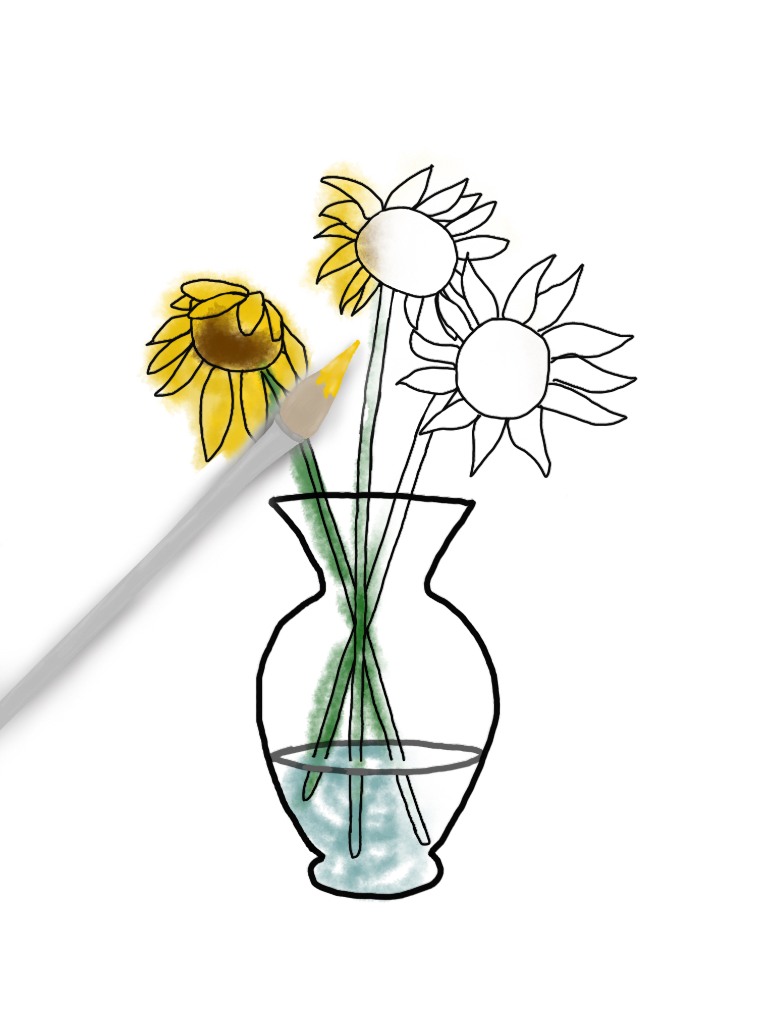 1536x2048 drawing on paper compared to an ipad