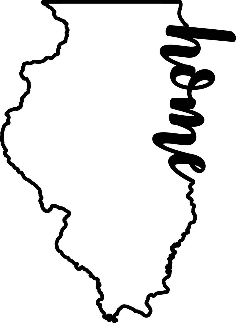 794x1087 Illinois Home Png And Clipart Vinyl Etsy