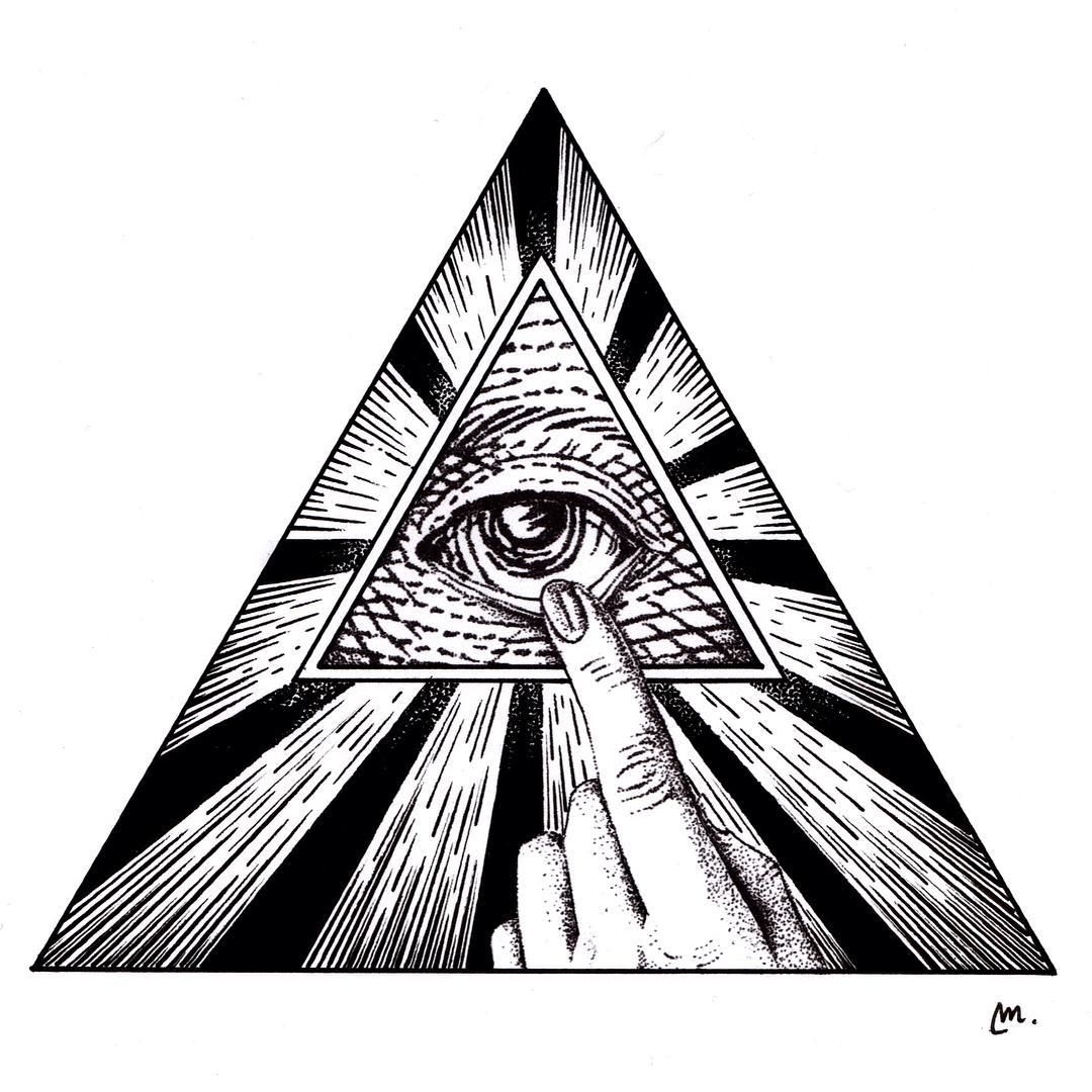 Illuminati Eye Drawing
