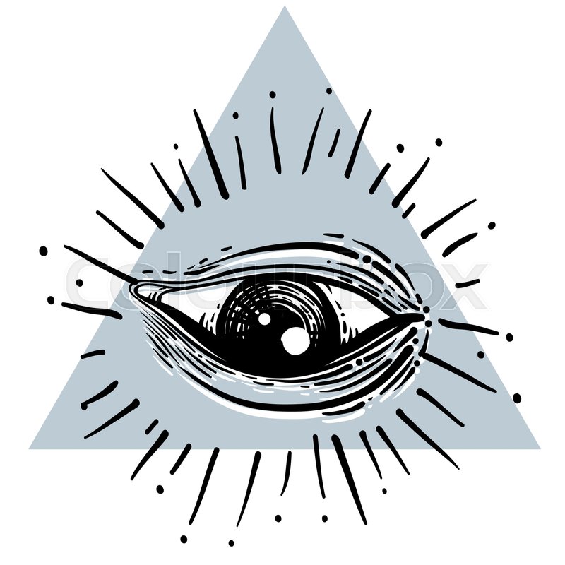 800x800 Eye Of Providence Masonic Symbol All Stock Vector Colourbox