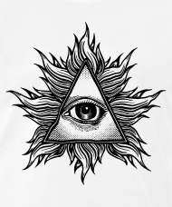 190x228 Illuminati Eye Of Providence Tee Adult Black New I Men's Hoodie