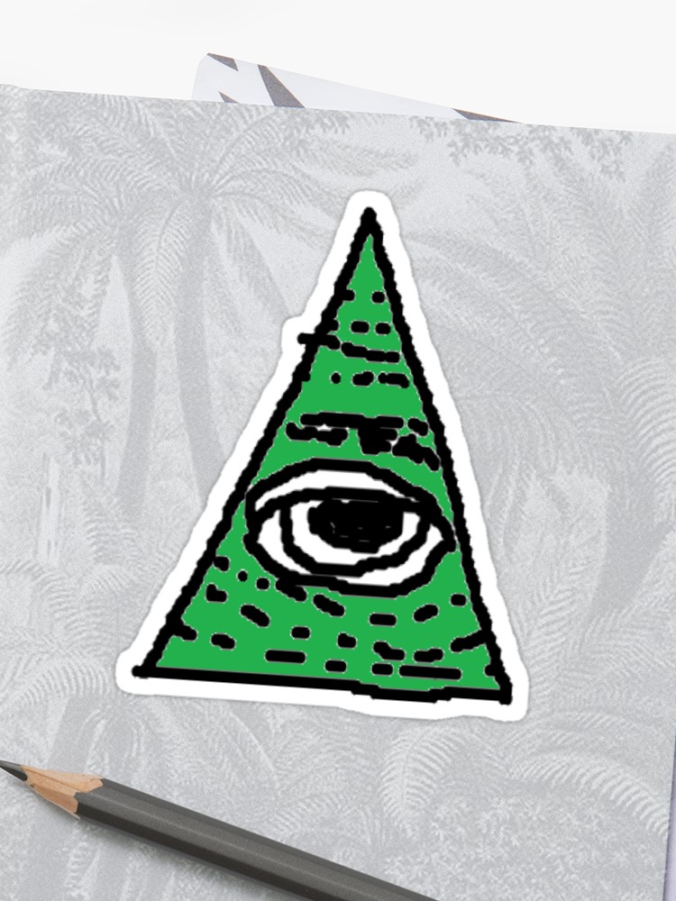 750x1000 Illuminati Eye Sticker