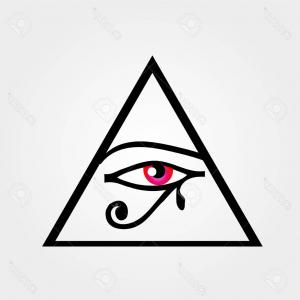 300x300 Photostock Vector Hand Drawn Vector Illustration All Seeing Eye