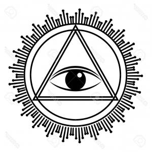 300x300 Stock Photo The All Seeing Eye Green Firey Flame Illuminati