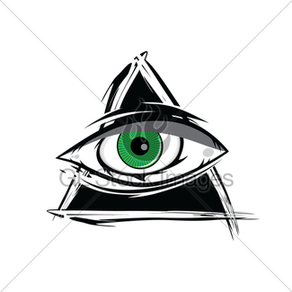 325x325 the all seeing eye green firey flame illuminati freemason gl