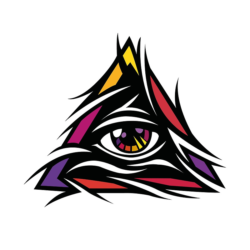 800x800 Eyes In Colorful Triangle Illuminati Photos