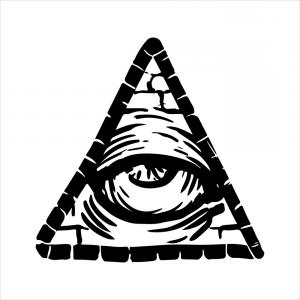 300x300 Hand Drawn Sketch Of The Illuminati Symbol Vector Soidergi
