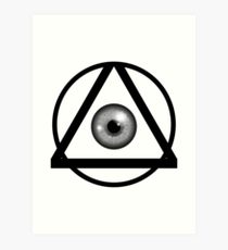 210x230 Illuminati Triangle Drawing Art Prints Redbubble
