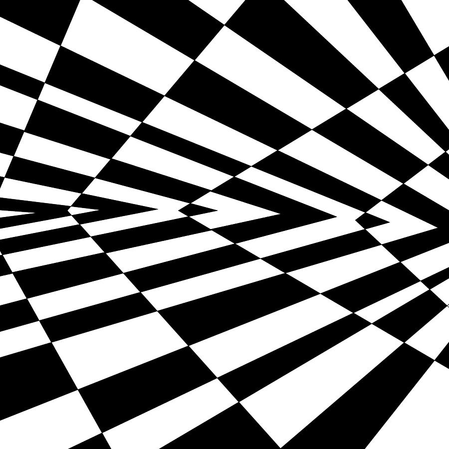 900x900 Inverted Wedges Optical Illusion Digital Art