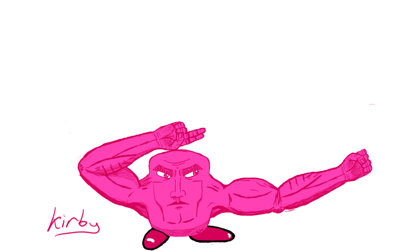 1280x800 had minutes to draw a menacing kirby i'm sorry