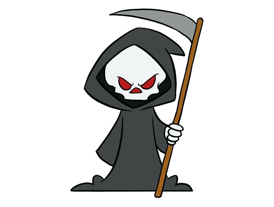 900x680 Grim Reaper Drawings In Pencil