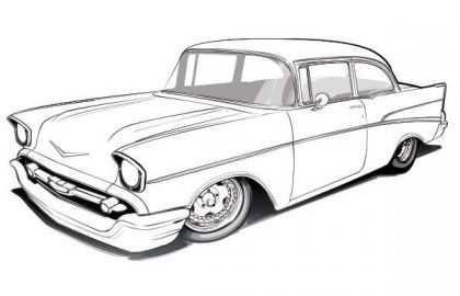 420x270 The Impala Coloring Pages For Kids And Nascar Coloring Pages