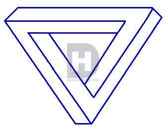 338x260 How To Draw An Impossible Triangle, Step