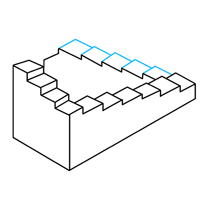 680x678 How To Draw Impossible Stairs