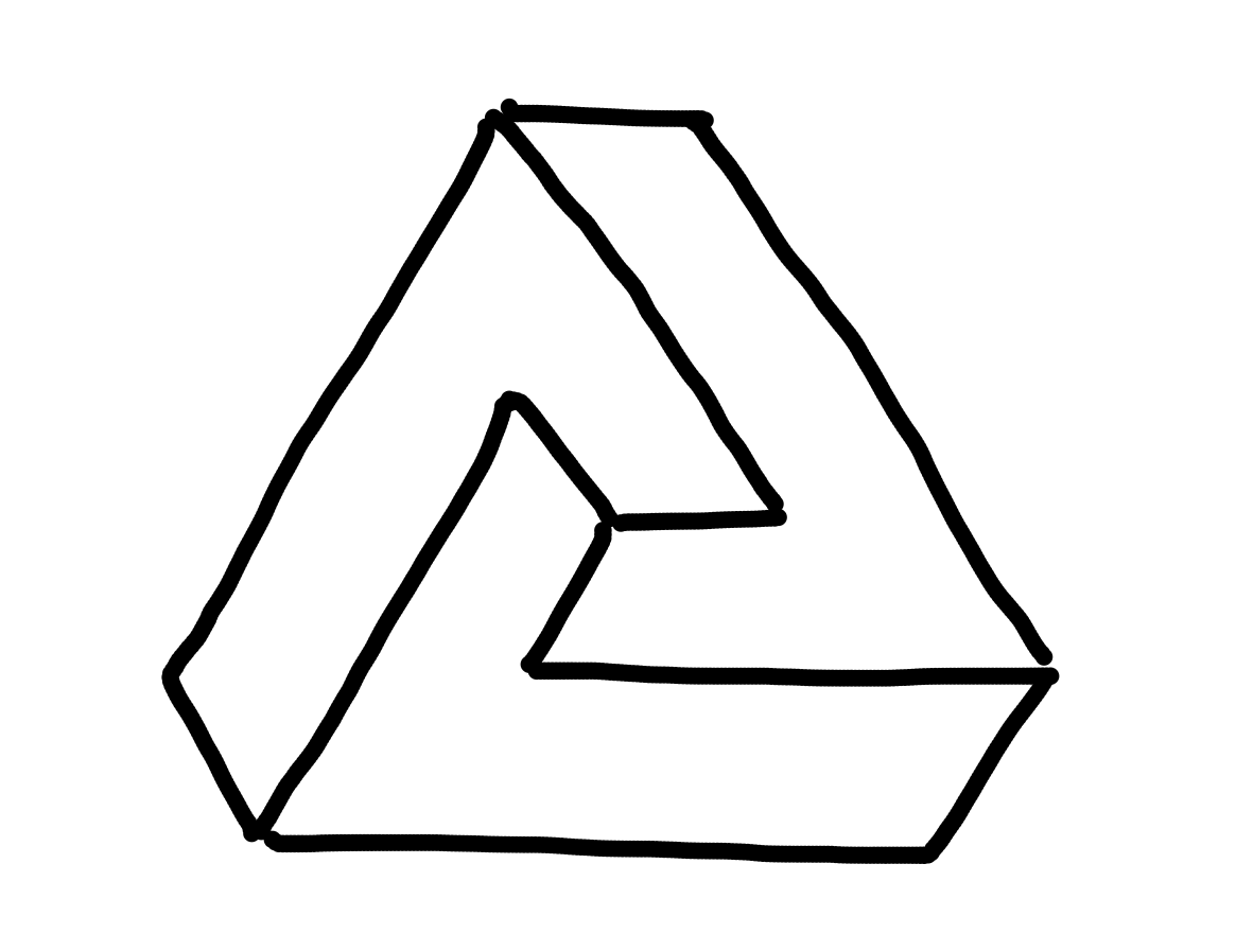 1165x898 How To Draw An Impossible Triangle Owen Biesel