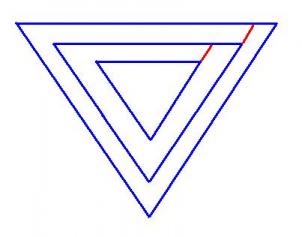 302x237 Drawing Printout How To Draw An Impossible Triangle