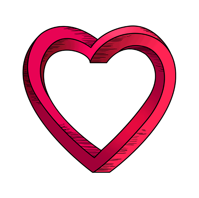 680x678 How To Draw An Impossible Heart