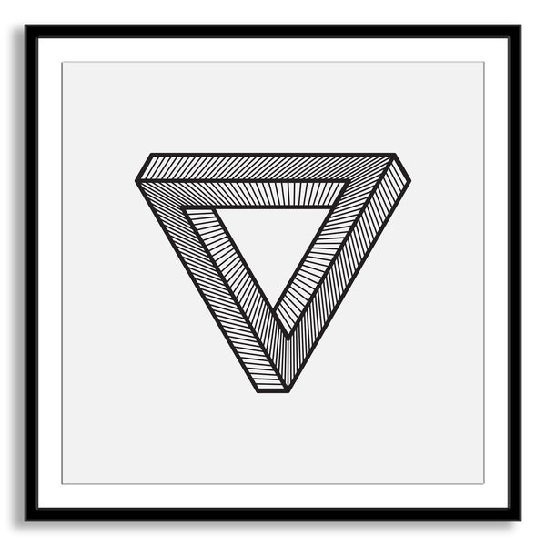 600x600 Shop Gallery Direct 'impossible Triangle' Framed Paper