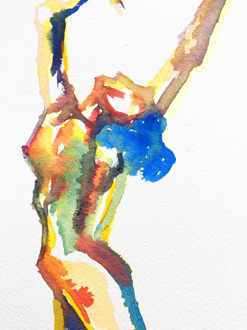 794x1059 impression come into my life dance painting watercolor etsy
