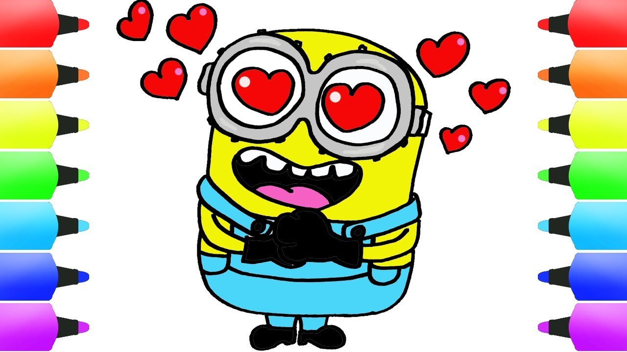 1280x720 Love Drawings! Easy Minions In Love Cute S Valentine Drawings