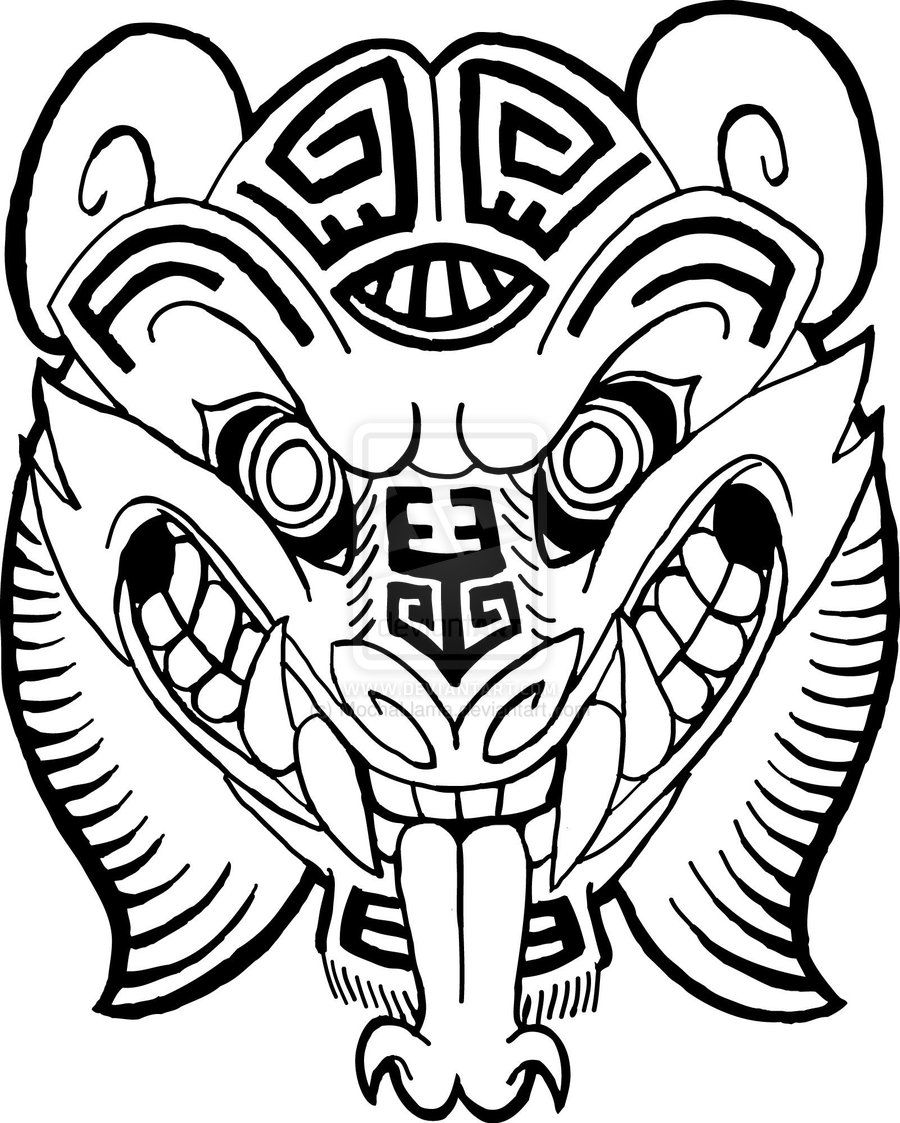 900x1123 mayan jaguar god