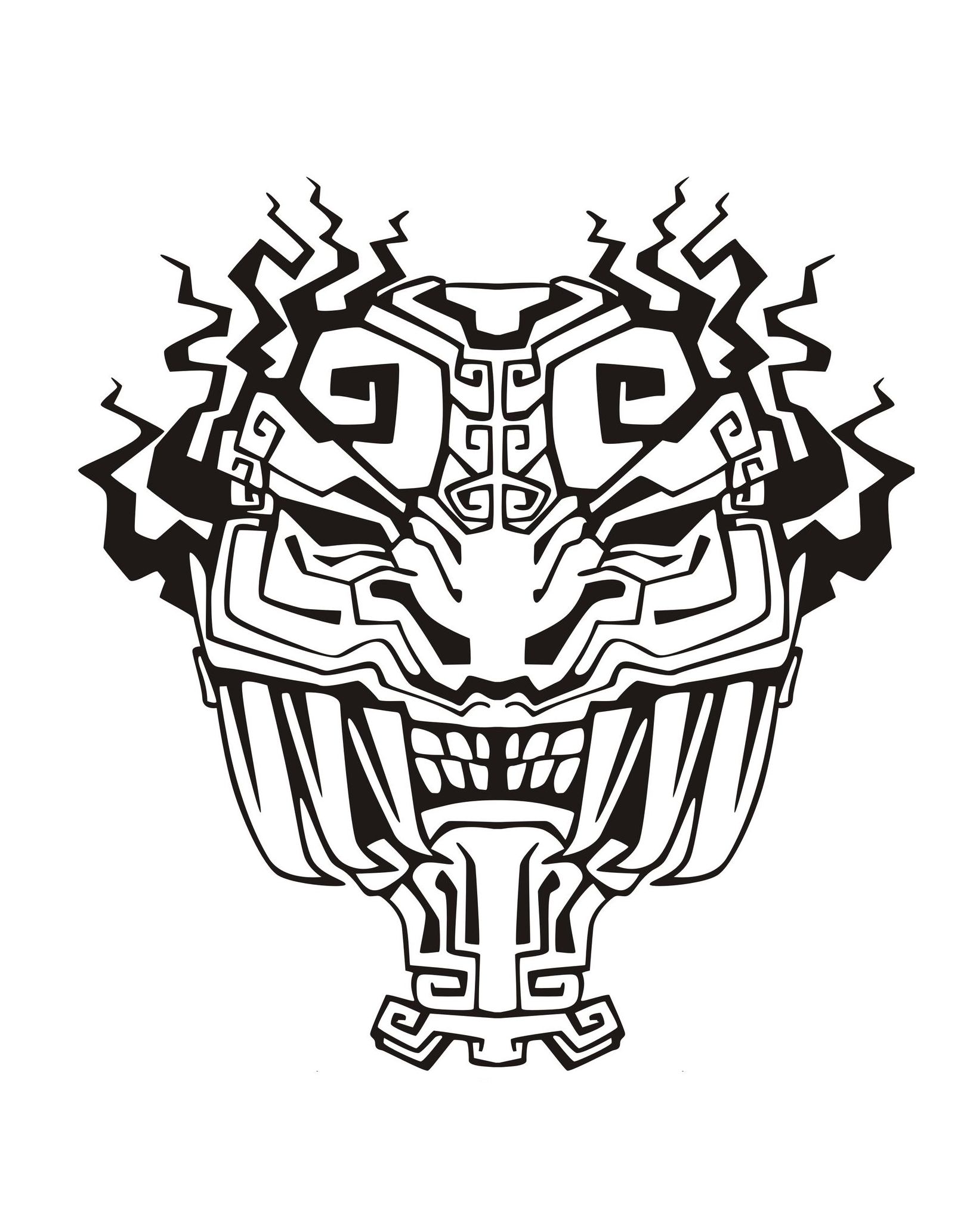 1636x2065 mayan drawing aztec for free download