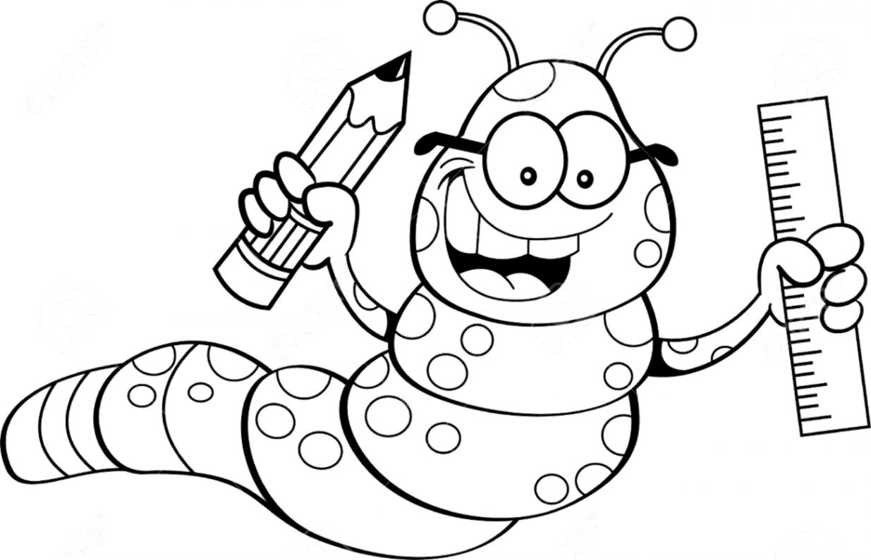 1235x795 Inchworm Clipart Black And White Wallpapers Design