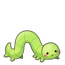 220x220 Inchworm Fluff Favourites Kawaii Drawings, Kawaii Art, Cute